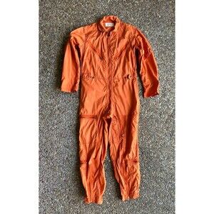 Original 1965 USAF K-2B Flying Flight Suit Orange Vietnam Era Coverall M READ AD